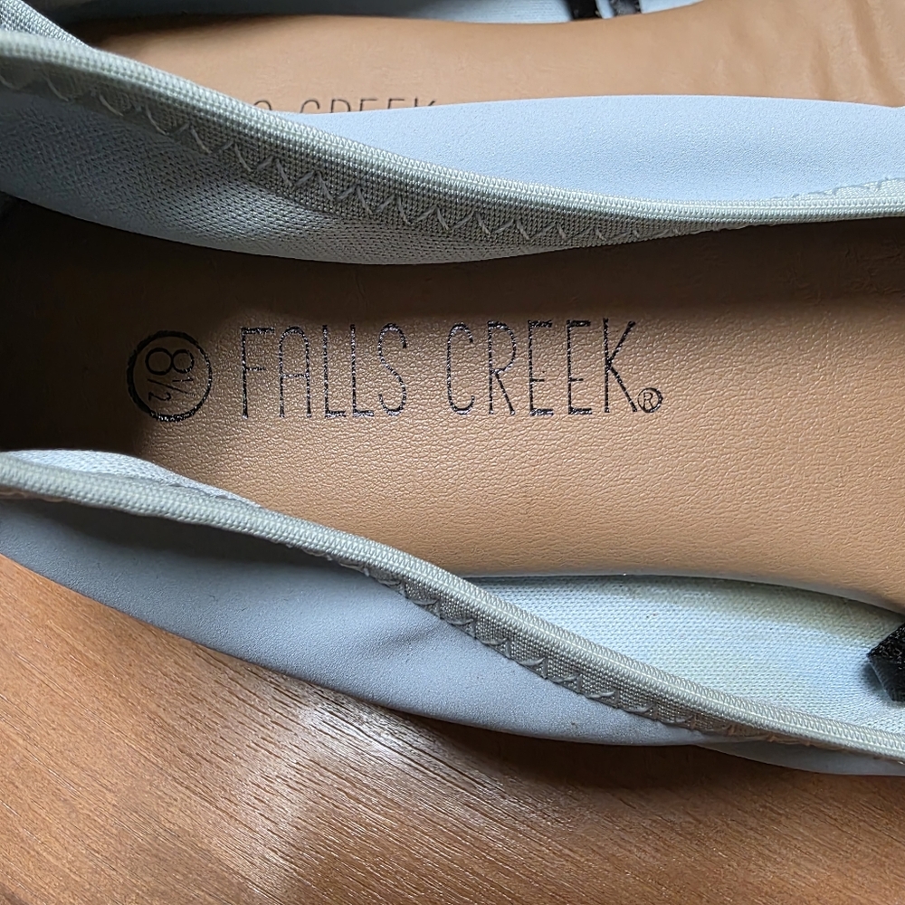 Baby Blue Ballet Flats Falls Creek Women's Light Blue Flats Size 8.5 - Picture 3 of 8